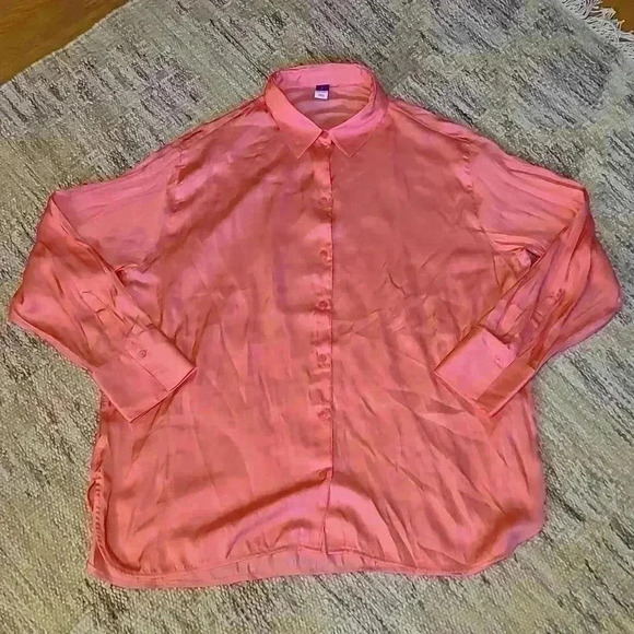 Pink Satin Blouse - Picture 2 of 5